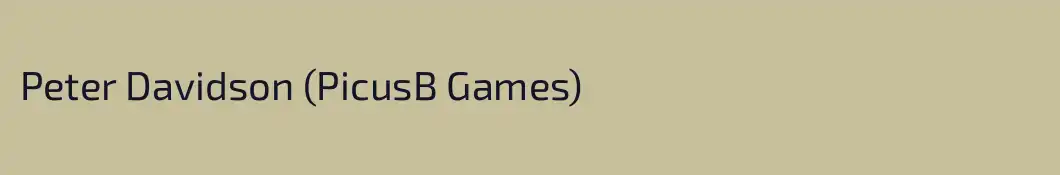 Peter Davidson (PicusB Games)